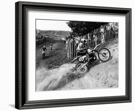 Motocross Scrambling-null-Framed Photographic Print