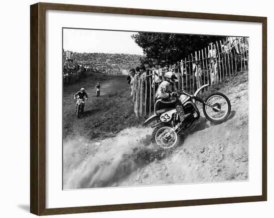 Motocross Scrambling-null-Framed Photographic Print