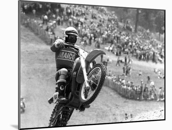 Motocross Scrambling-null-Mounted Photographic Print