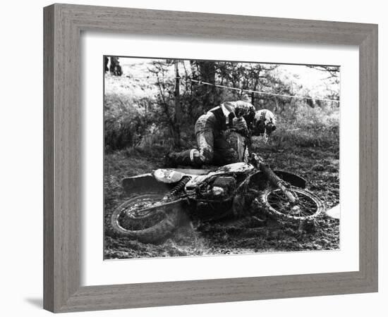 Motocross Scrambling-null-Framed Photographic Print