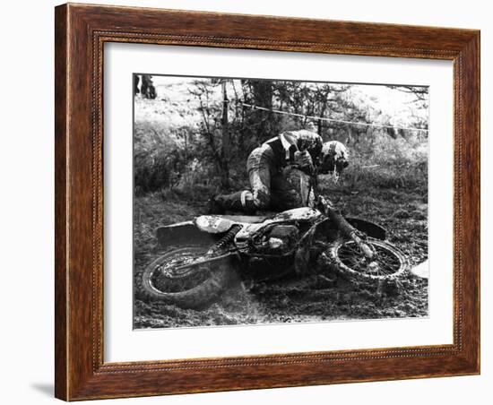 Motocross Scrambling-null-Framed Photographic Print