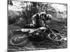 Motocross Scrambling-null-Mounted Photographic Print