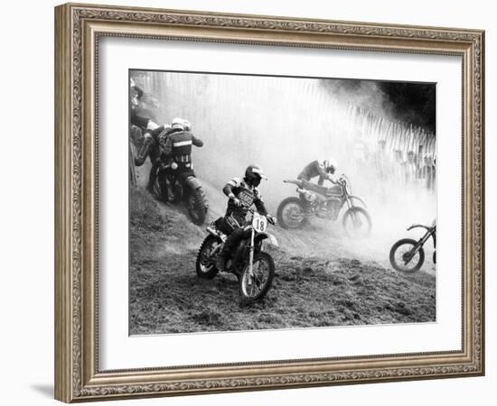 Motocross Scrambling-null-Framed Photographic Print