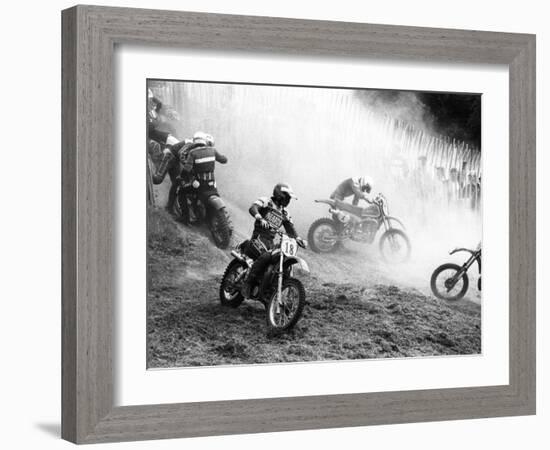 Motocross Scrambling-null-Framed Photographic Print