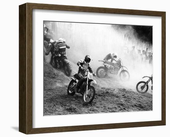 Motocross Scrambling-null-Framed Photographic Print