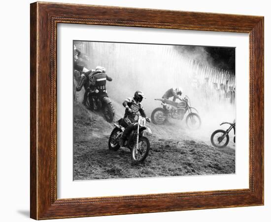 Motocross Scrambling-null-Framed Photographic Print