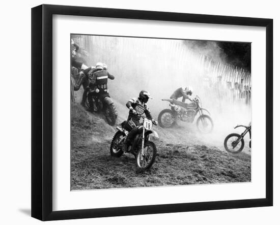 Motocross Scrambling-null-Framed Photographic Print