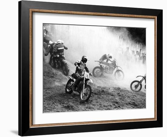 Motocross Scrambling-null-Framed Photographic Print