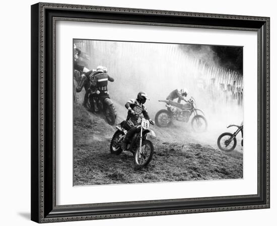 Motocross Scrambling-null-Framed Photographic Print