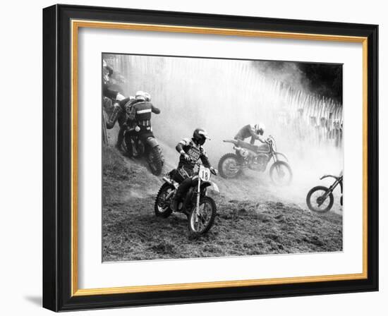 Motocross Scrambling-null-Framed Photographic Print