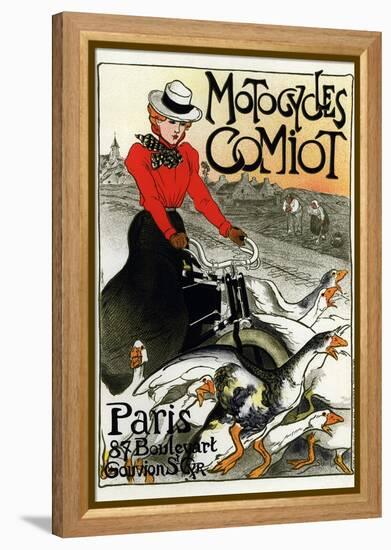 Motocycles Comiot, 1899-Théophile Alexandre Steinlen-Framed Premier Image Canvas