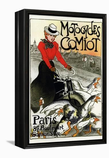 Motocycles Comiot, 1899-Théophile Alexandre Steinlen-Framed Premier Image Canvas