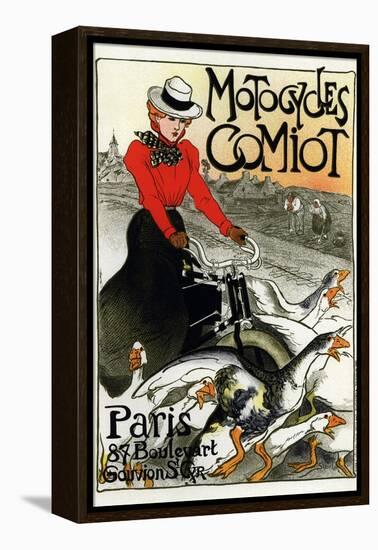 Motocycles Comiot, 1899-Théophile Alexandre Steinlen-Framed Premier Image Canvas