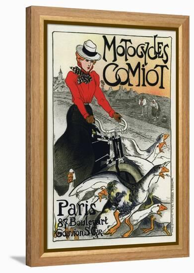 Motocycles Comiot, 1899-Theophile Alexandre Steinlen-Framed Premier Image Canvas