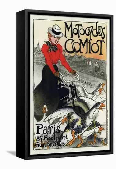 Motocycles Comiot, 1899-Theophile Alexandre Steinlen-Framed Premier Image Canvas