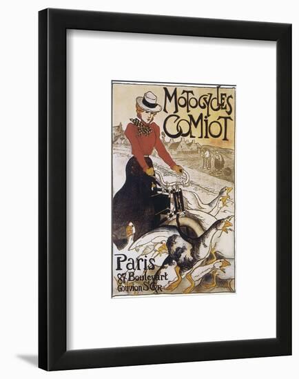 Motocycles Comiot-Théophile Alexandre Steinlen-Framed Art Print