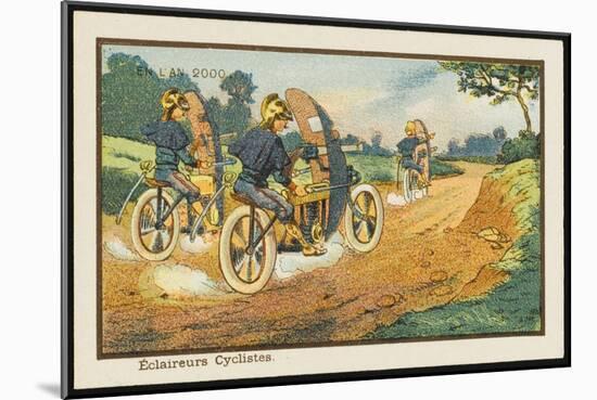 Motor-Cycle Scouts on Reconnaissance-Jean Marc Cote-Mounted Art Print
