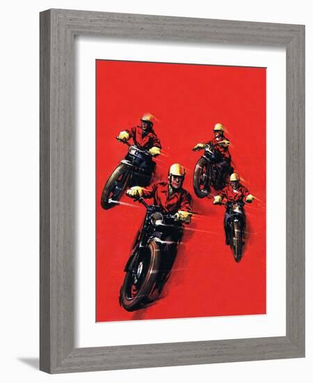 Motor Cycles-James Edwin Mcconnell-Framed Giclee Print