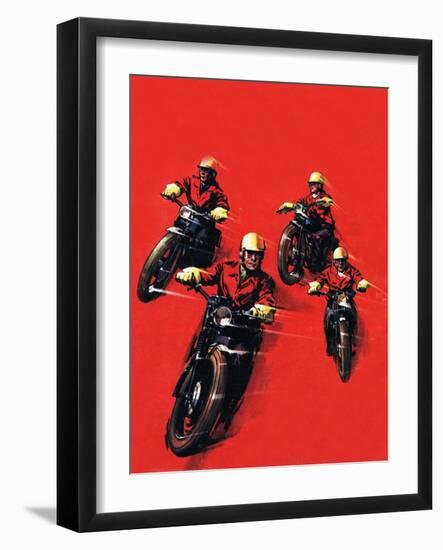 Motor Cycles-James Edwin Mcconnell-Framed Giclee Print