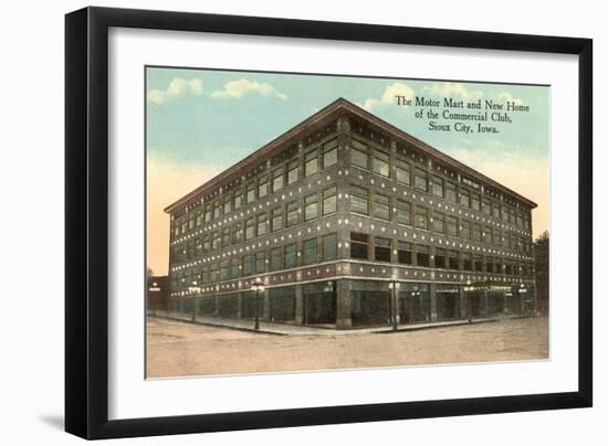 Motor Mart, Commercial Club, Sioux City-null-Framed Art Print