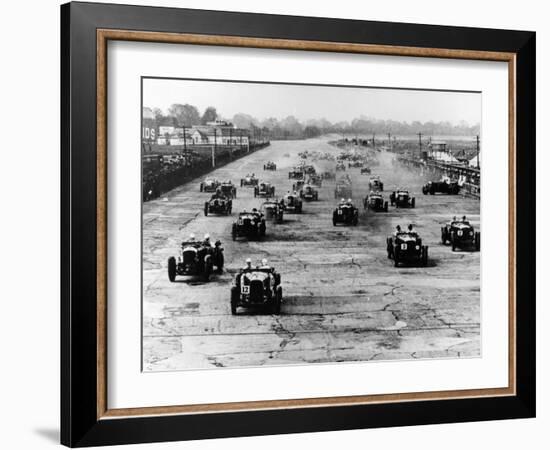 Motor Race, Brooklands, Surrey, 1920S-null-Framed Photographic Print