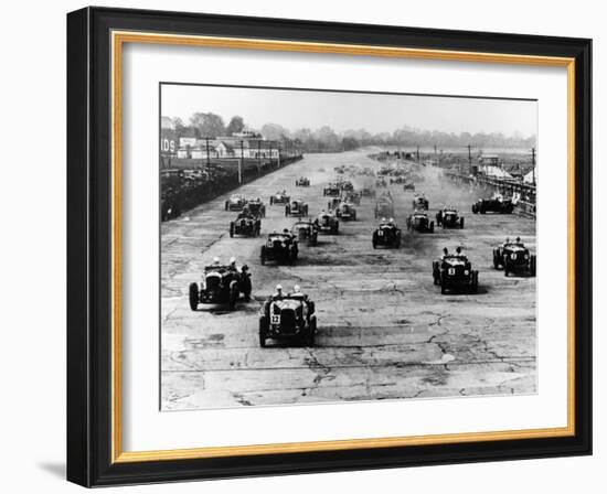 Motor Race, Brooklands, Surrey, 1920S-null-Framed Photographic Print