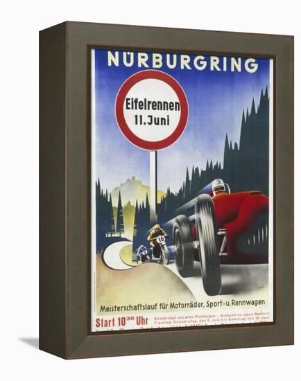 Motor Racing 1930s-null-Framed Premier Image Canvas