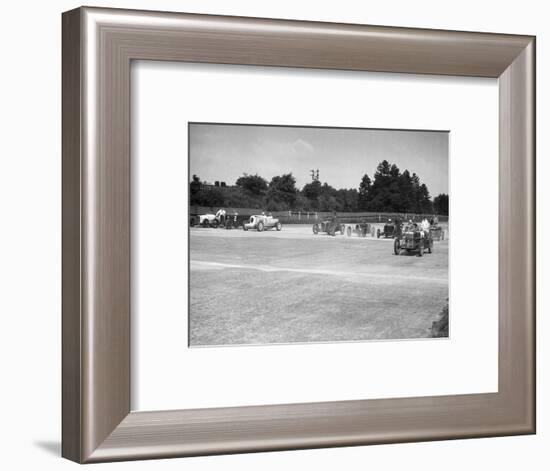 Motor racing at Brooklands-Bill Brunell-Framed Photographic Print