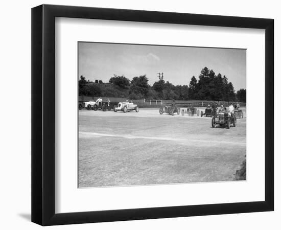 Motor racing at Brooklands-Bill Brunell-Framed Photographic Print