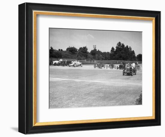 Motor racing at Brooklands-Bill Brunell-Framed Photographic Print