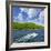 Motorboat on Summer Lake in Georgian Bay, Ontario, Canada-elenathewise-Framed Photographic Print