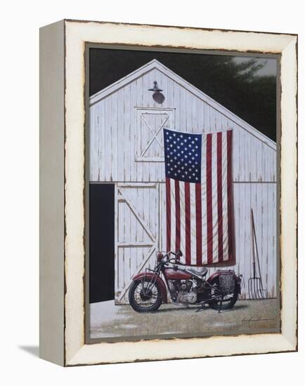 Motorcycle Barn-Zhen-Huan Lu-Framed Premier Image Canvas