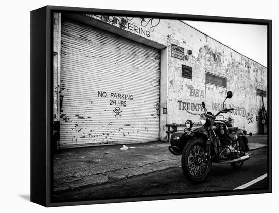 Motorcycle Garage in Brooklyn-Philippe Hugonnard-Framed Premier Image Canvas