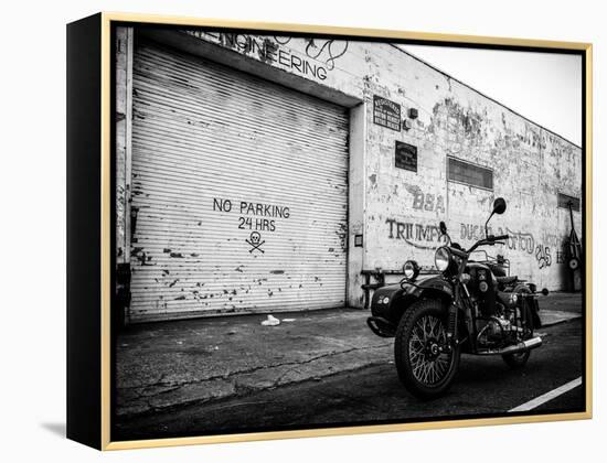 Motorcycle Garage in Brooklyn-Philippe Hugonnard-Framed Premier Image Canvas