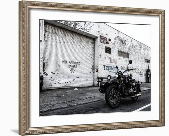 Motorcycle Garage in Brooklyn-Philippe Hugonnard-Framed Photographic Print