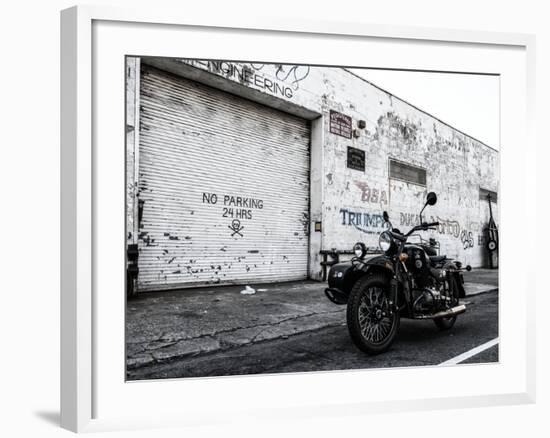 Motorcycle Garage in Brooklyn-Philippe Hugonnard-Framed Photographic Print