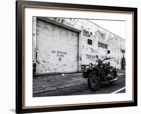 Motorcycle Garage in Brooklyn-Philippe Hugonnard-Framed Photographic Print