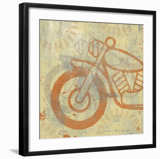 Motorcycle I-Erin Clark-Framed Art Print