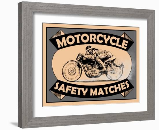 Motorcycle Safety Matches-Mark Rogan-Framed Art Print