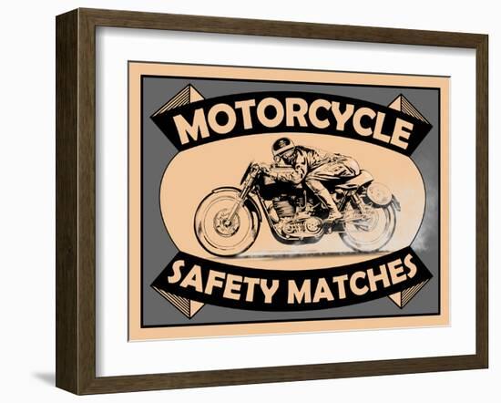 Motorcycle Safety Matches-Mark Rogan-Framed Art Print