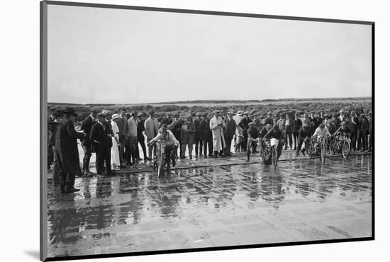 Motorcycle sand races, pre 1915-Bill Brunell-Mounted Photographic Print