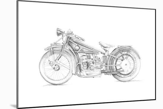 Motorcycle Sketch I-Megan Meagher-Mounted Art Print