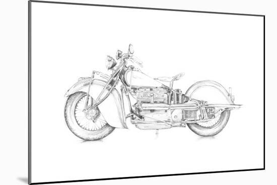 Motorcycle Sketch II-Megan Meagher-Mounted Art Print