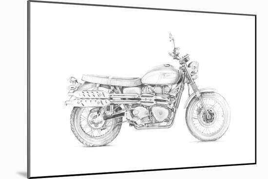 Motorcycle Sketch III-Megan Meagher-Mounted Art Print