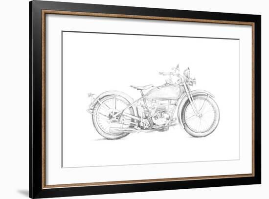 Motorcycle Sketch IV-Megan Meagher-Framed Art Print