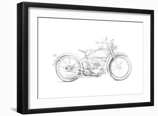 Motorcycle Sketch IV-Megan Meagher-Framed Art Print