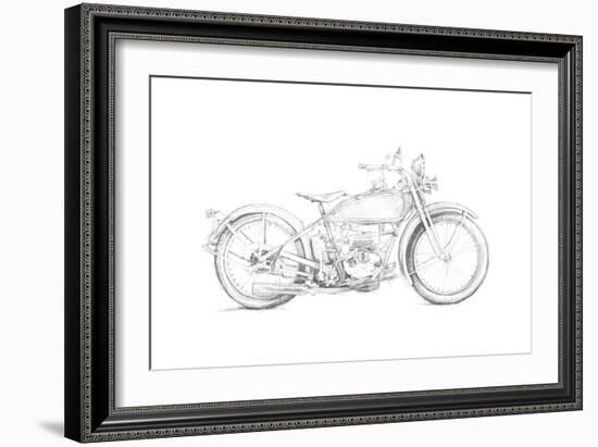 Motorcycle Sketch IV-Megan Meagher-Framed Art Print