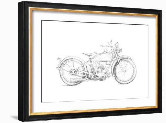 Motorcycle Sketch IV-Megan Meagher-Framed Art Print