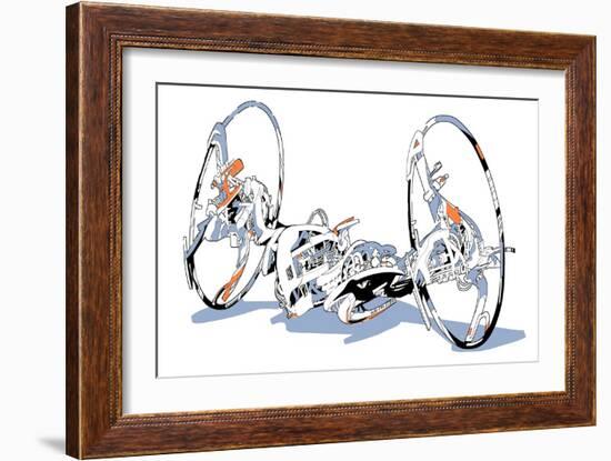 Motorcycle-HR-FM-Framed Art Print