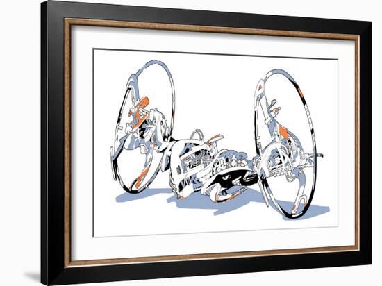 Motorcycle-HR-FM-Framed Art Print